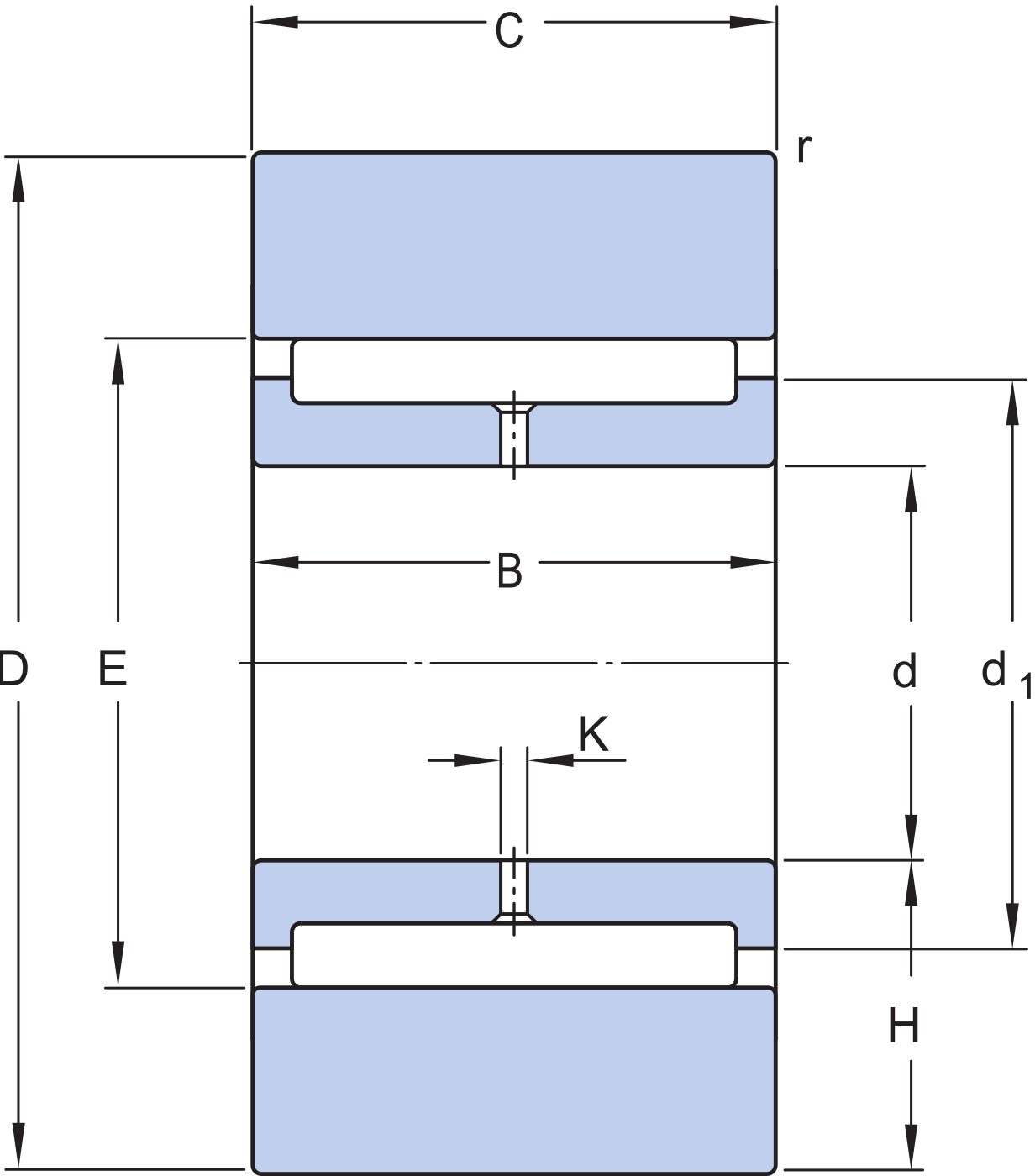 SKF 610627 B Backing bearing