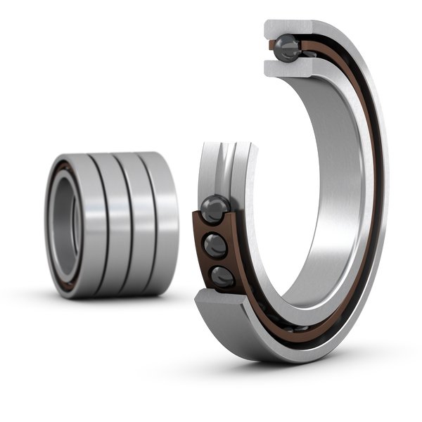 SKF 7009 CE/HCP4AQBCA Matched set of four super-precision, high-speed E design, single row angular contact ball bearings