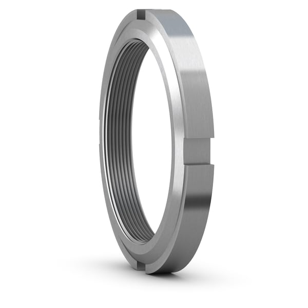 ARN 26 Lock nut with inch thread, for locking by lock washer or locking plate