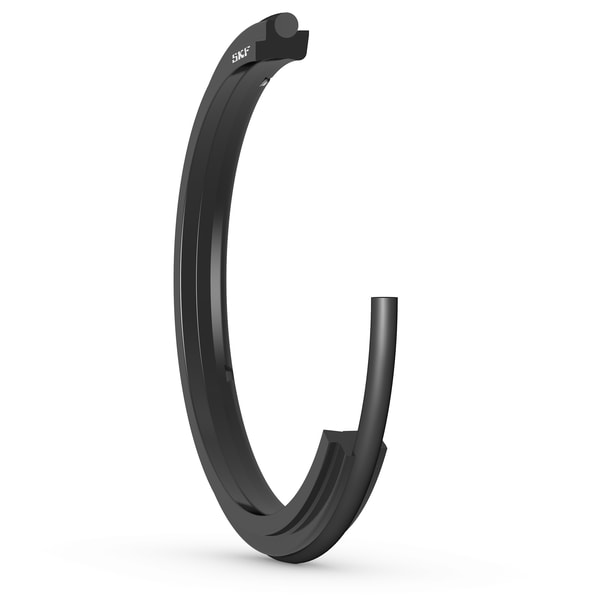 SKF DX-9000-J2X Polyurethane snap-in wiper seal with a single lip, a nitrile rubber O-ring and notches on the inside edge