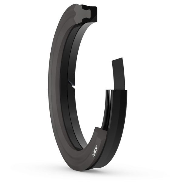 SKF DZR250-4000-562-E2E Hydraulic rod seal, with primary and secondary sealing rings and integrated anti-extrusion ring