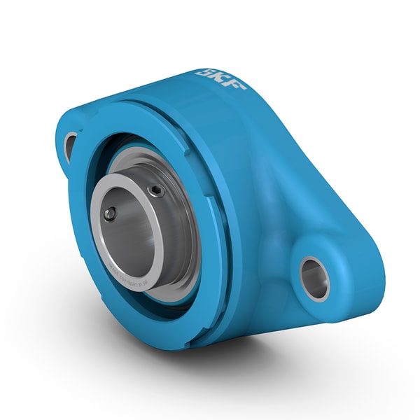 F2BC 012-TPZM Oval flanged ball bearing unit with set screw locking and extended inner ring, composite housing, SKF Food Line