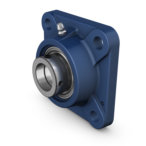 FY 17 FM Square flanged ball bearing unit with eccentric locking, cast iron housing, ISO