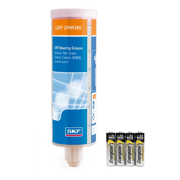 LGEP 2/MR380B Refill cartridge grease filled, with battery for Electro-mechanical single point lubricant dispenser
