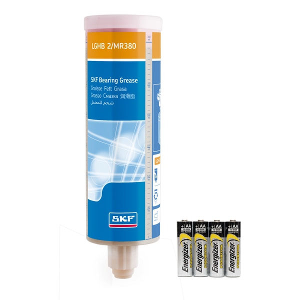 SKF LGHB 2/MR380B Refill cartridge grease filled, with battery for Electro-mechanical single point lubricant dispenser