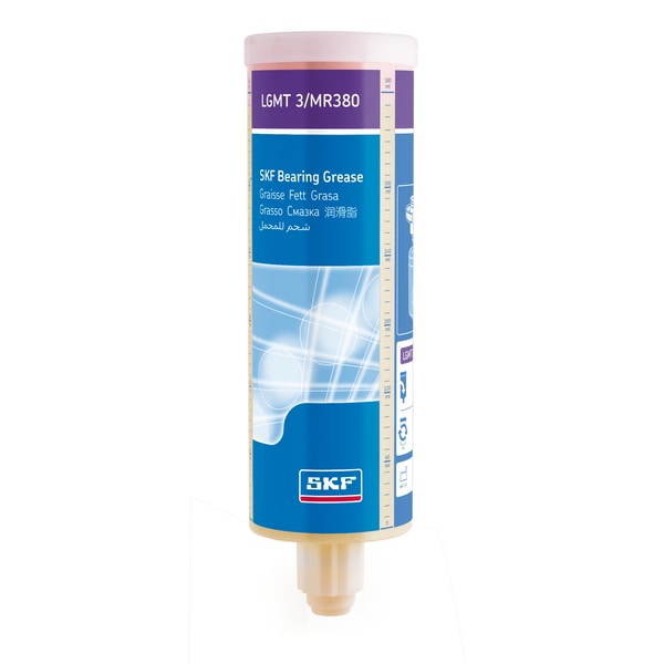 SKF LGMT 3/MR380 Refill cartridge grease filled, without battery for Electro-mechanical single point lubricant dispenser