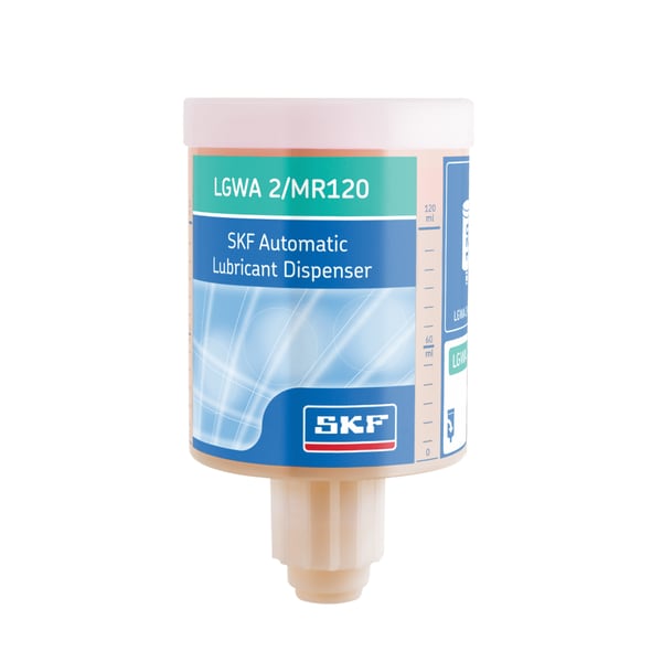 SKF LGWA 2/MR120 Refill cartridge grease filled, without battery for Electro-mechanical single point lubricant dispenser