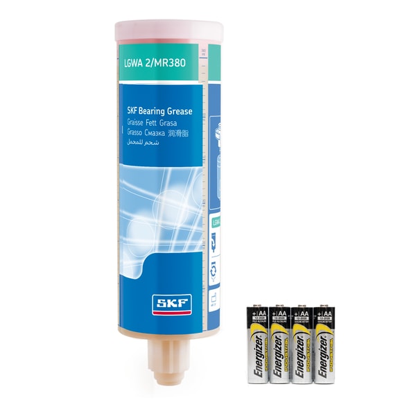 SKF LGWA 2/MR380B Refill cartridge grease filled, with battery for Electro-mechanical single point lubricant dispenser