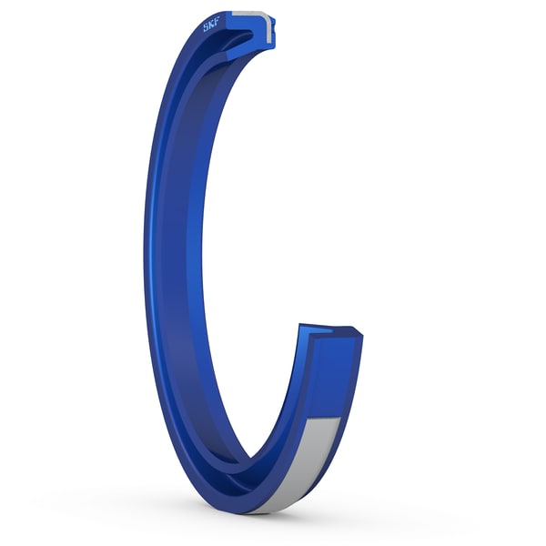 MCW-2125-H9B Polyurethane press-in wiper seal with a single lip and a steel retaining ring