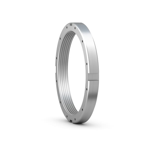 N 052 Lock nut with inch thread, for locking by lock washer or locking plate