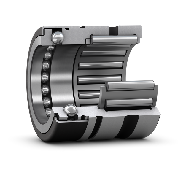 NX 7 ZTN Combined needle roller / thrust ball bearing (full complement thrust part) with a cover