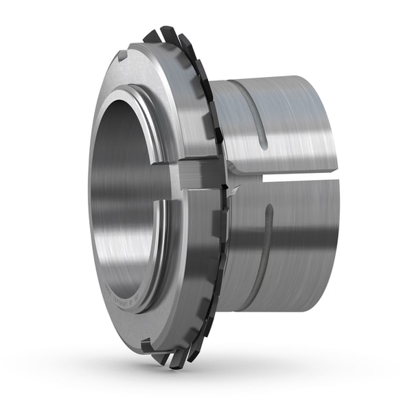OH 3036 H Adapter sleeve for oil injection mounting with KM lock nut and MB lock washer, metric dimensions