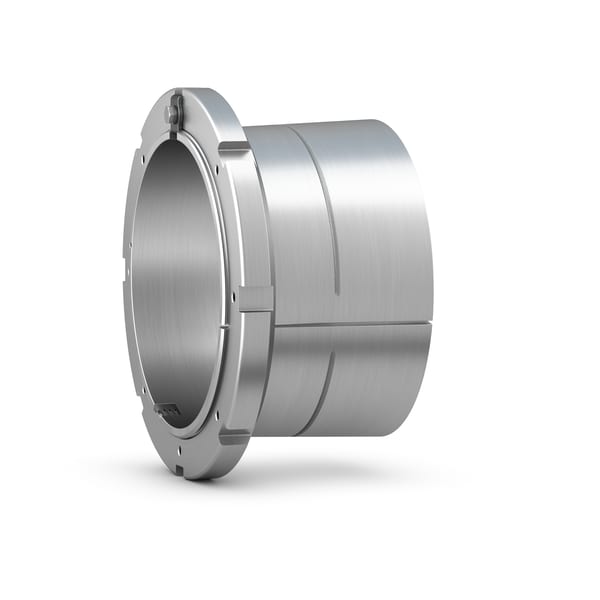 OH 3168 H Adapter sleeve for oil injection mounting with HM lock nut and MS locking clip, metric dimensions