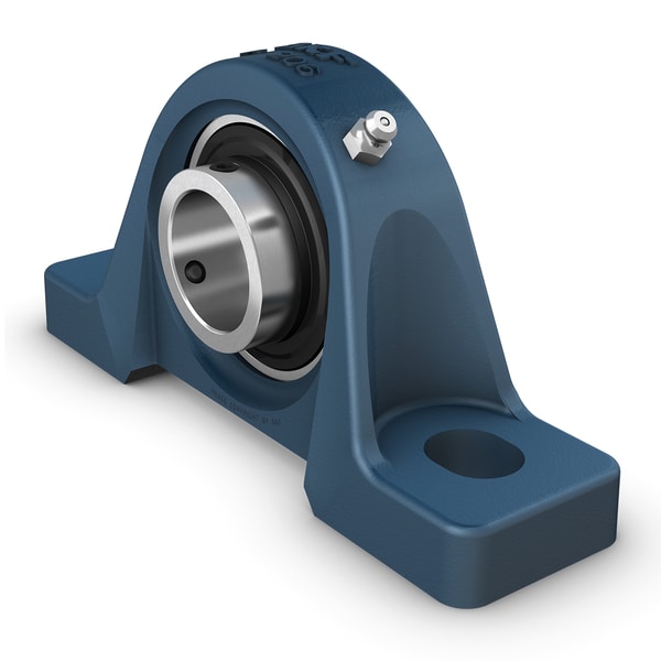 P2B 20M-TF Pillow block ball bearing unit with extended inner ring and set screw locking, cast iron, North American standards