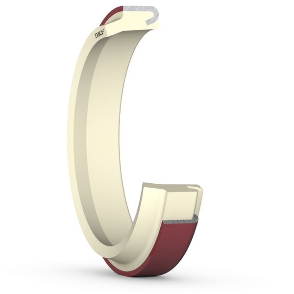PA 36X46X7X10 Polyurethane press-in wiper seal with a single protruding lip and a steel retaining ring
