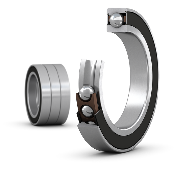 SKF S7010 CD/P4ATBTA Matched set of three super-precision, high-capacity, D design, single row angular contact ball bearings with seals