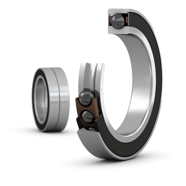 SKF S7011 ACD/HCP4ADGA Matched set of two super-precision, high-capacity, D design, single row angular contact ball bearings with seals