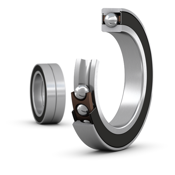 SKF S7014 ACD/P4ADBB Matched set of two super-precision, high-capacity, D design, single row angular contact ball bearings with seals