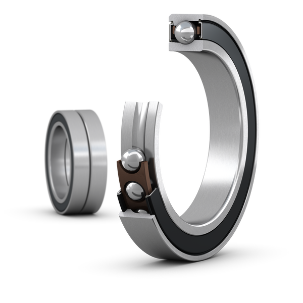 SKF S71910 CE/P4ADGA Matched set of two super-precision, high-speed E design, single row angular contact ball bearings with seals