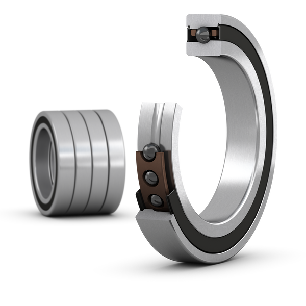 S71914 ACB/HCP4AQGA Matched set of four super-precision, high-speed B design, single row angular contact ball bearings with seals