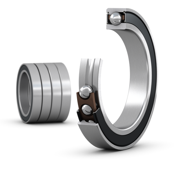 SKF S71915 CE/P4AQBCB Matched set of four super-precision, high-speed E design, single row angular contact ball bearings with seals