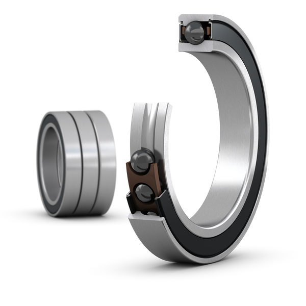 SKF S71915 FE/HCP4ATT Matched set of three super-precision, high-speed E design, single row angular contact ball bearings with seals