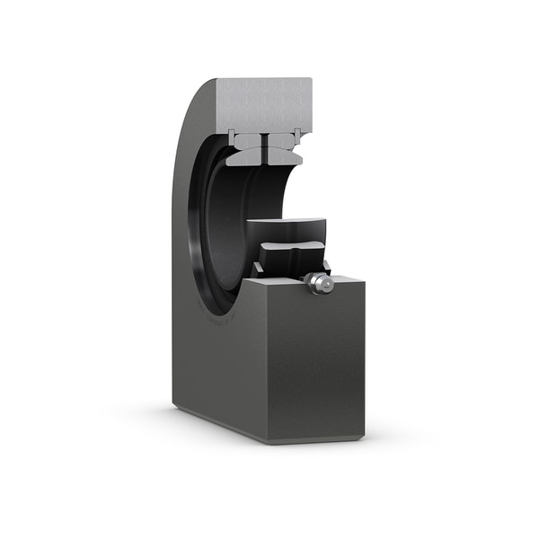 SCF 30 ES Rod end, requires maintenance, rectangular section welding shank