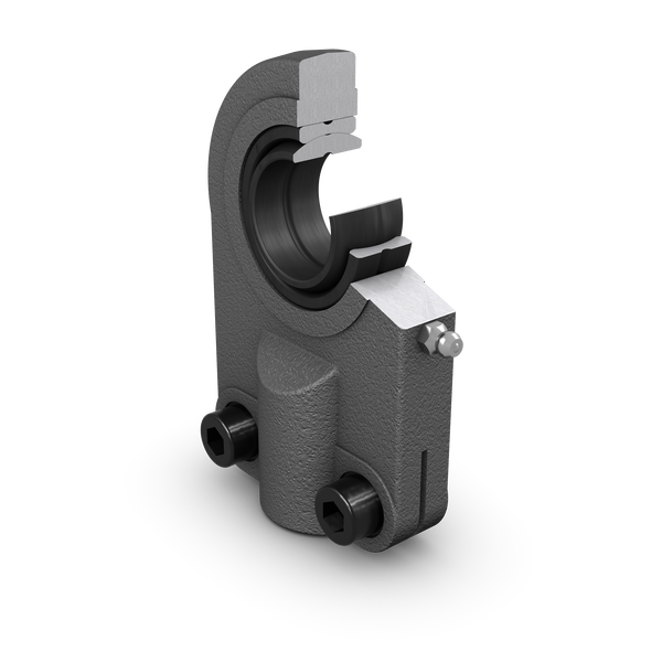 SIJ 50 ES Rod end, requiring maintenance, female thread with clamping screws