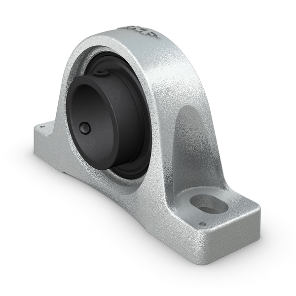 SY 45 TF/VA228 Pillow block ball bearing unit with extended inner ring and set screw locking, high temperature, cast iron, ISO standards