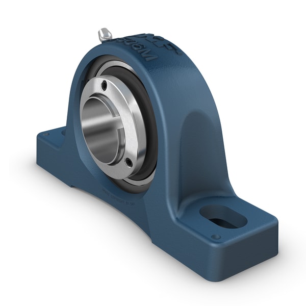 SY 55 LF Pillow block ball bearing unit with extended inner ring and SKF ConCentra locking, cast iron, ISO standards