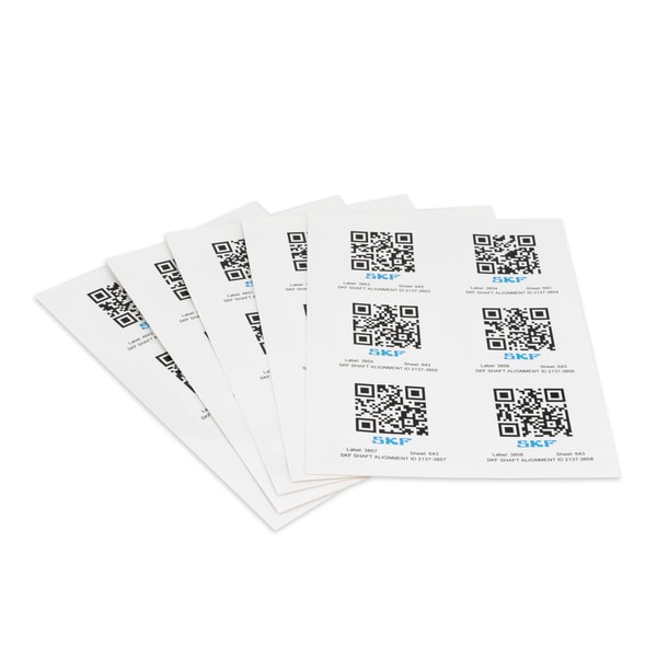 TKSA 41-QR Spare set of five sheets of stickers with 6x QR codes per sheet (total of 30x unique stickers)