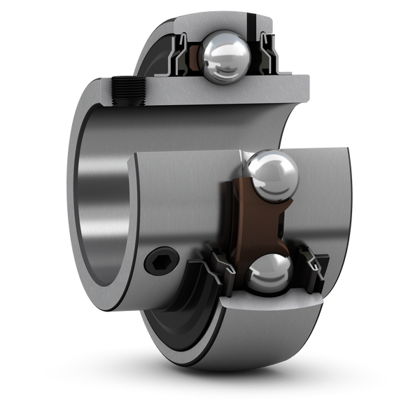 YAR 210-2RF Insert bearing with set screw locking and extended inner ring
