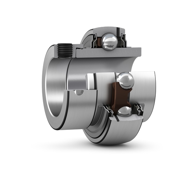 YEL 207-2RF/VL065 Insert bearing with an eccentric locking collar and extended inner ring