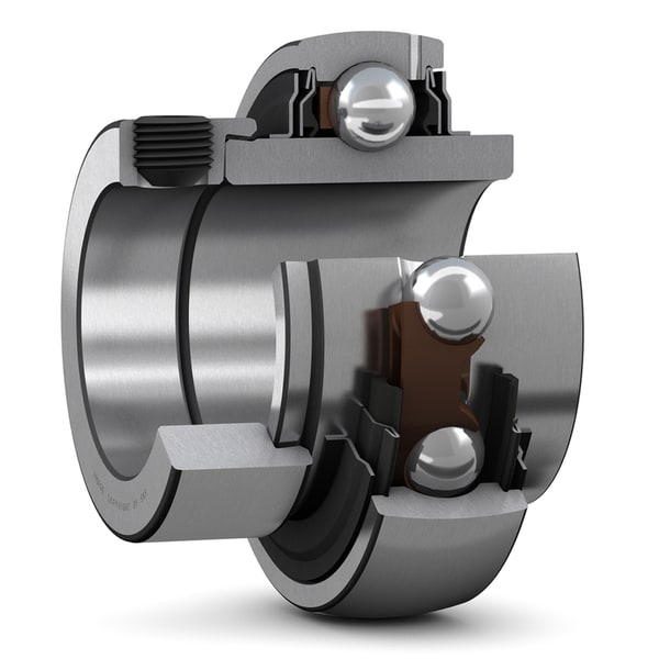 YEL 209-111-2F Insert bearing with an eccentric locking collar and extended inner ring