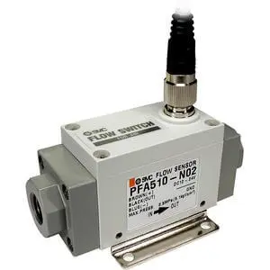 SMC PF2A5, Digital Air Flow Sensor, Remote, IP65, 1-500 Lpm PF2A550-F04
