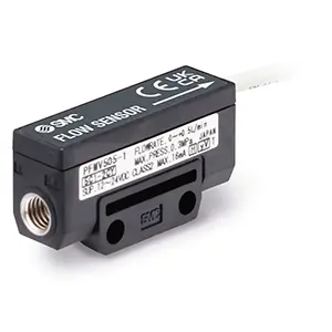 SMC PFMV5, Low Air Flow Analog Sensor, Remote, IP40, -3 to 3 Lpm PFMV53005-1