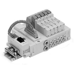 SMC SS5Y5-45S6B, Base Mounted Manifold, Stacking, Plug-in, Serial Transmission System SS5Y5-45S6BU-13