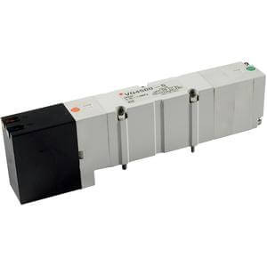 SMC VQ4*0*, 4000 Series, 5 Port Solenoid Valve, Plug-in, Base Mounted VQ4201Y