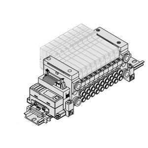 SMC VV5Q11-SB, Base Mounted Manifold for EX510 Gateway Type Serial Transmission System VV5Q11-SBN01B5T