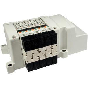 SMC VV5QC11-L, 1000 Series, Base Mounted Manifold, Plug-in, Electrical entry Lead Wire Kit VV5QC11-01N3LD