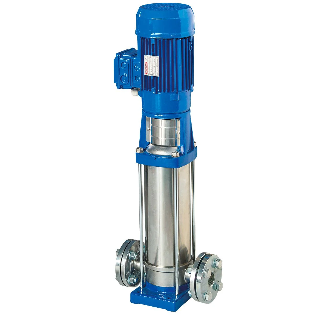 Vertical Multistage Centrifugal Pump, 3HP, 2400GPH, 230V, 3PHASE, Model SPERONI VSS 4-6, SS304