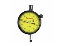 Starrett 25-251J-8 AGD Group 2 continuous dial indicator with 0.025 mm measuring range and 0.001 mm graduations. Stainless steel construction with sat