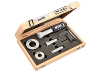 Starrett S770BXTEZ 770 Series electronic internal micrometer set with 3-point contact for precise bore measurement. Covers 3/4-2" (20-50mm) range and