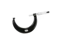 Starrett T436.1XRL-4 436.1 series mechanical outside micrometer with 3-4" measuring range, 0.0001" resolution and +/-0.0001" accuracy. Satin chrome fi