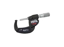 Starrett W760.1FL wireless electronic screw thread comparator micrometer with 0-1" measuring range and .00005" resolution. Friction thimble and pointe