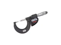 Starrett W786.1P-5 wireless electronic blade-type micrometer with 4-5" measuring range and 0.0001" resolution. Features a speeder thimble for rapid ad