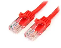 StarTech.com 7ft Cat5e Red Snagless RJ45 UTP Patch Cable networking cable 2.1 m