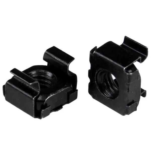 StarTech.com 50-Pack M5 Square Hole Cage Nuts and Installation Tool for 19" or 10" Server Racks, Cabinets and Enclosures, Black - TAA