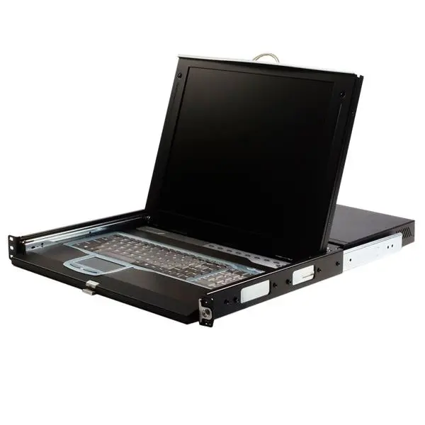 StarTech.com 1U 17" Rackmount LCD Console with Integrated 16 Port IP KVM Switch