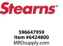 Stearns 596647959 injection molded brake coil with Class-H insulation, rated 115/230VAC dual voltage. Designed for electromagnetic disc brake applicat
